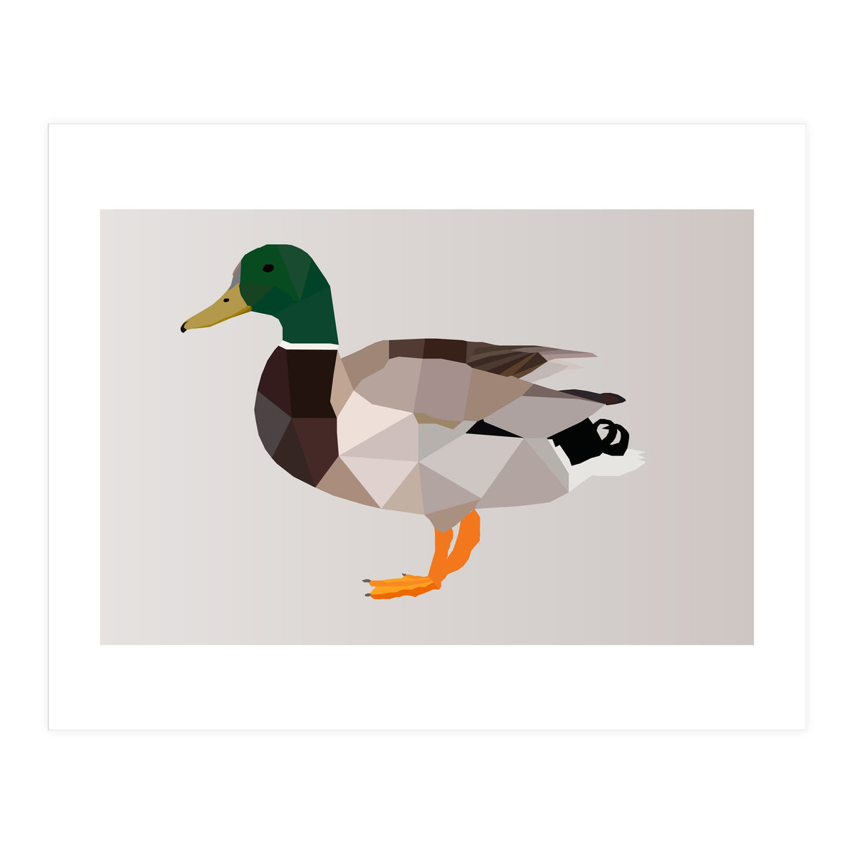 Duck Low Poly Art (Print Only)