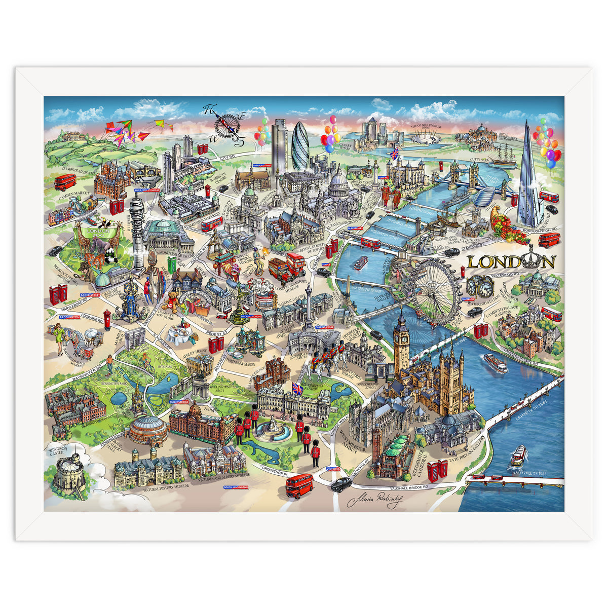 London Map Illustration