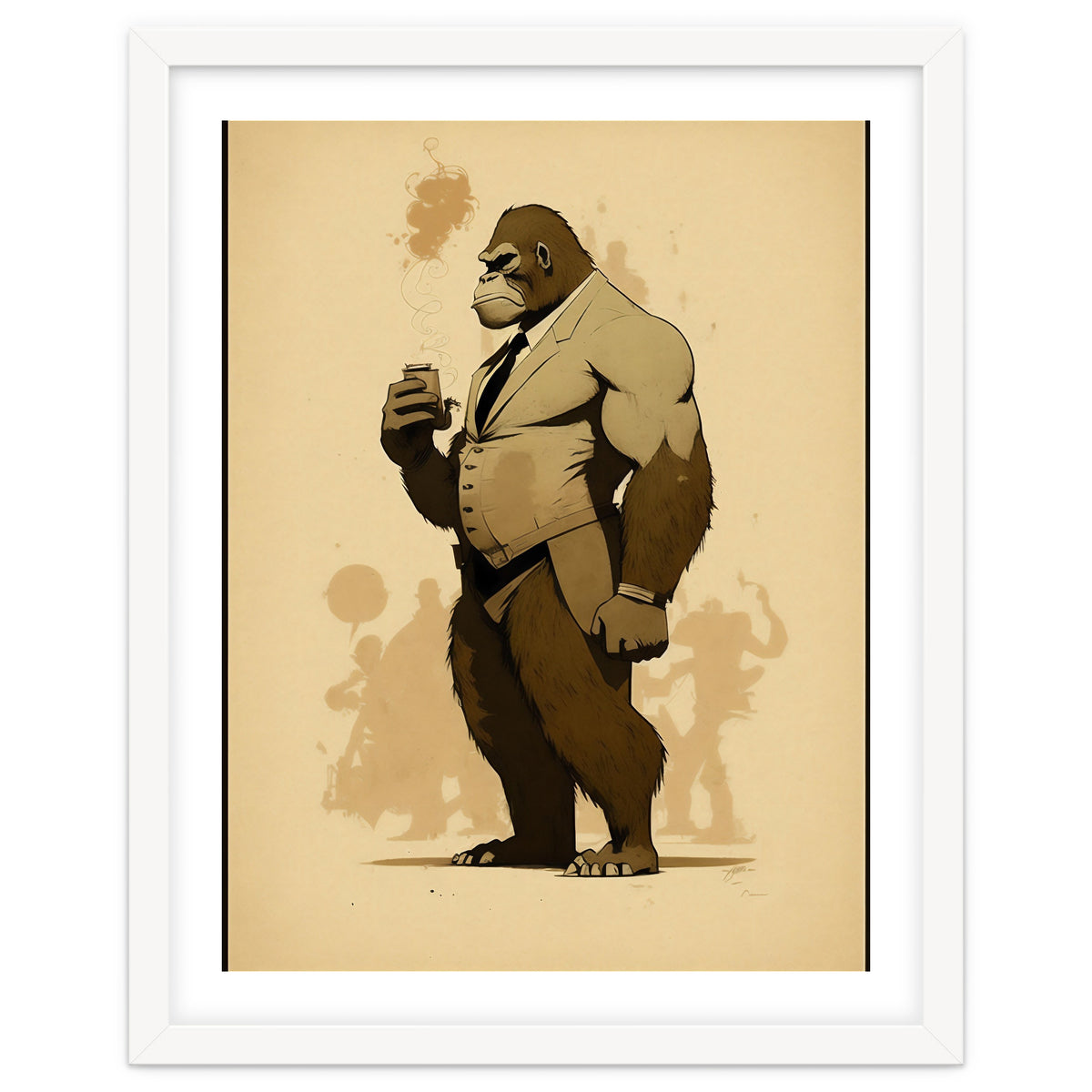 Gorilla Comic Fashion Sketch