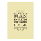 I Shot A Man In Reno (Print Only) thumbnail