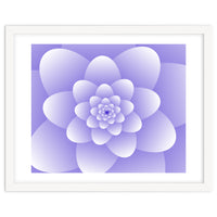 3d Abstract Purple Floral Spiral
