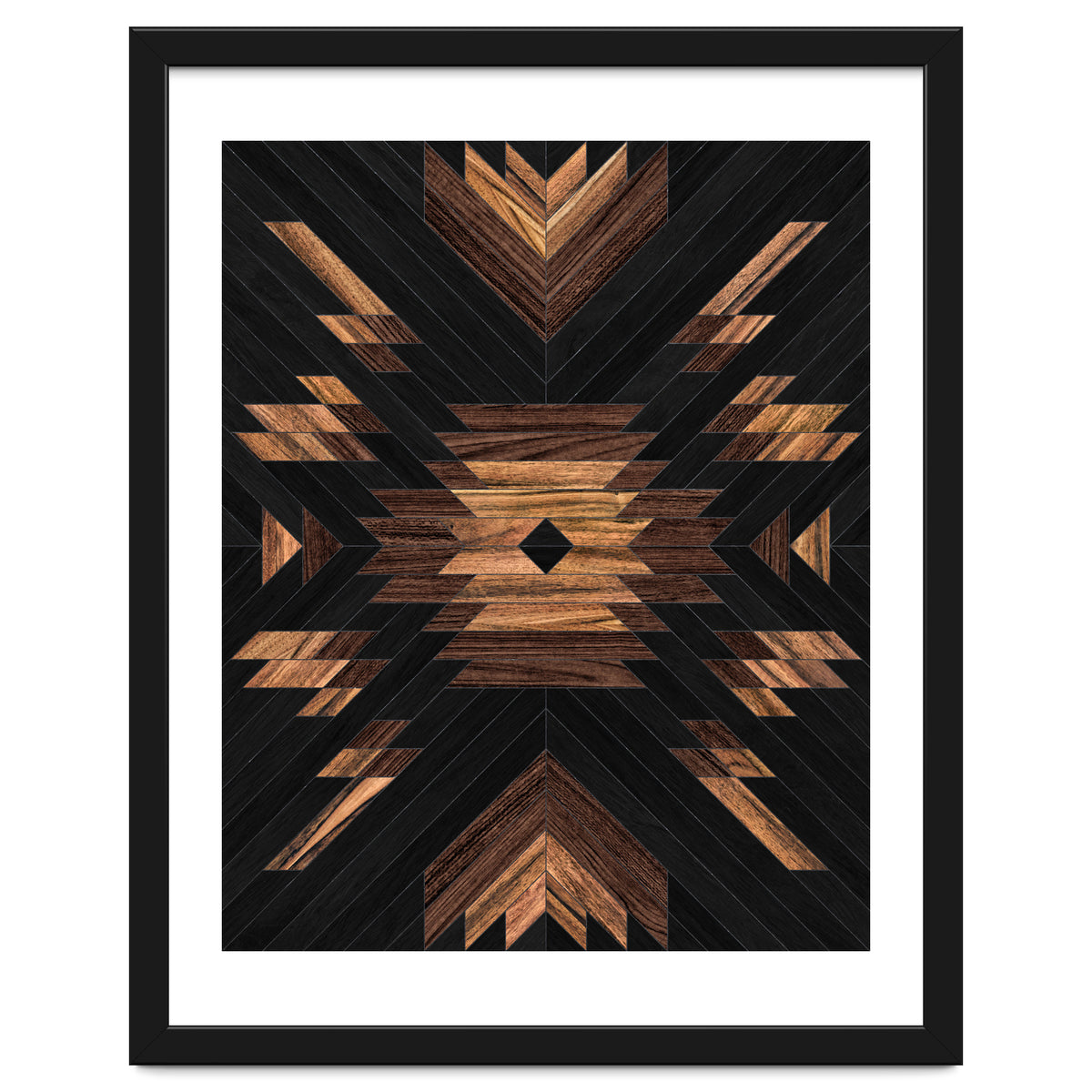 Urban Tribal Pattern No.7 - Aztec - Wood