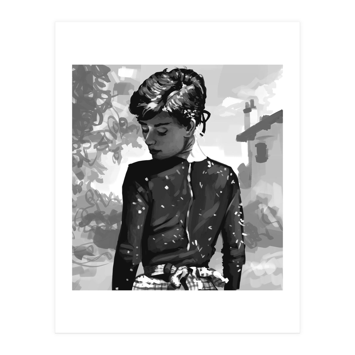 Audrey Monochrome (Print Only)