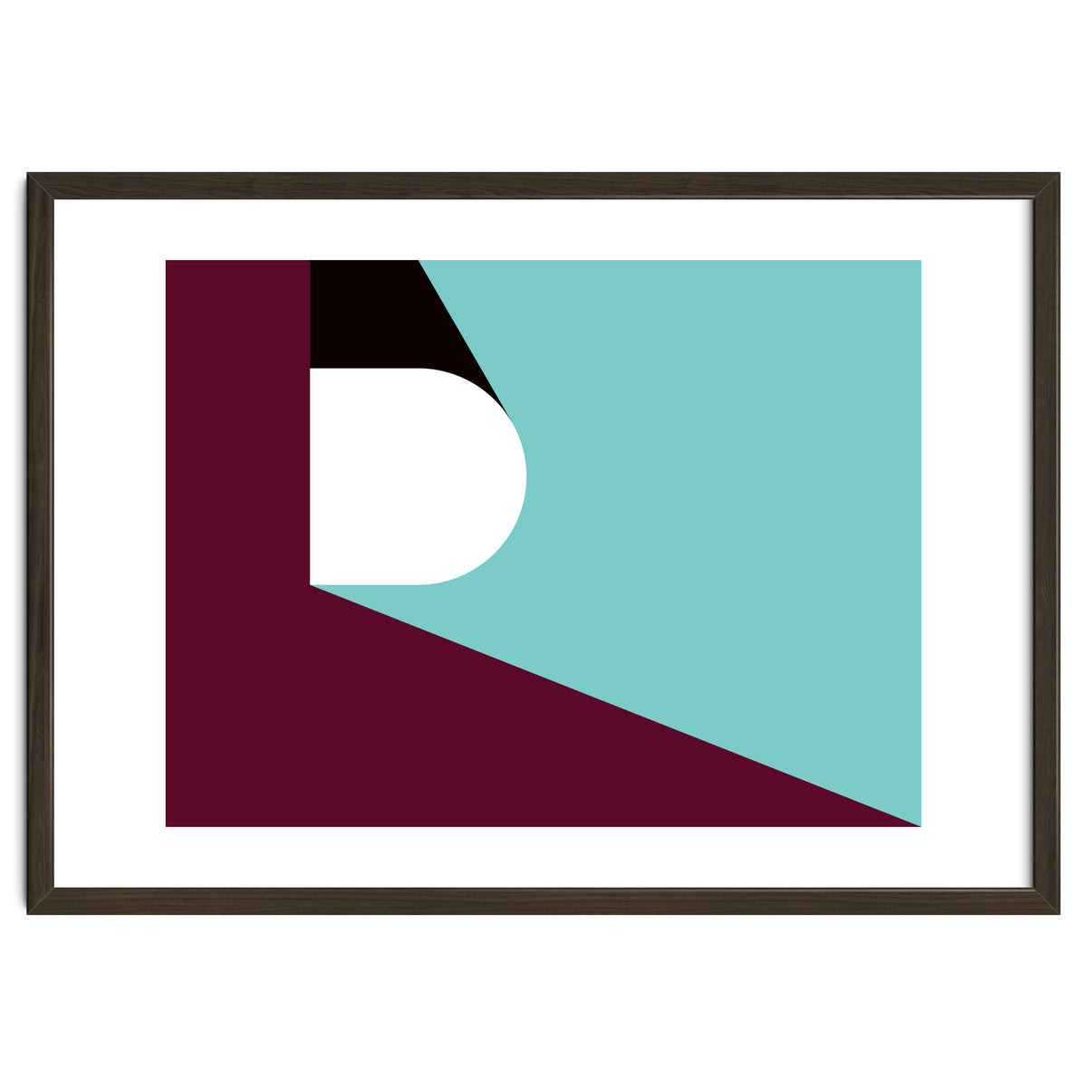 Geometric Shapes No. 82 - purple & teal