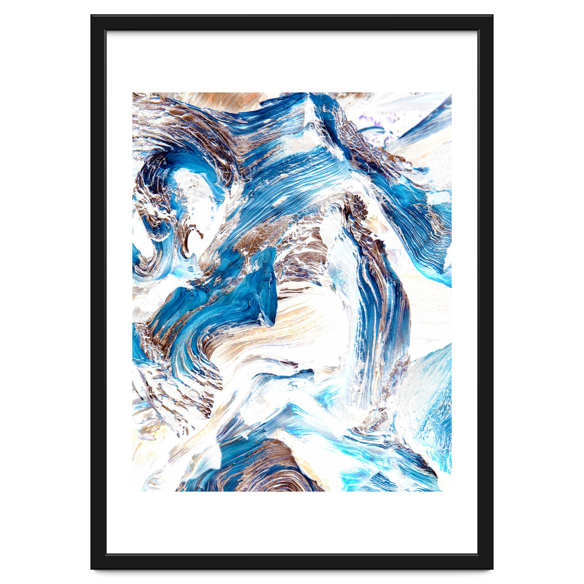 Clarity | Abstract Ocean Earth Sea Graphic | Scandinavian Nature Sky Waves Space