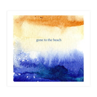 Gone to the beach || watercolor (Print Only)