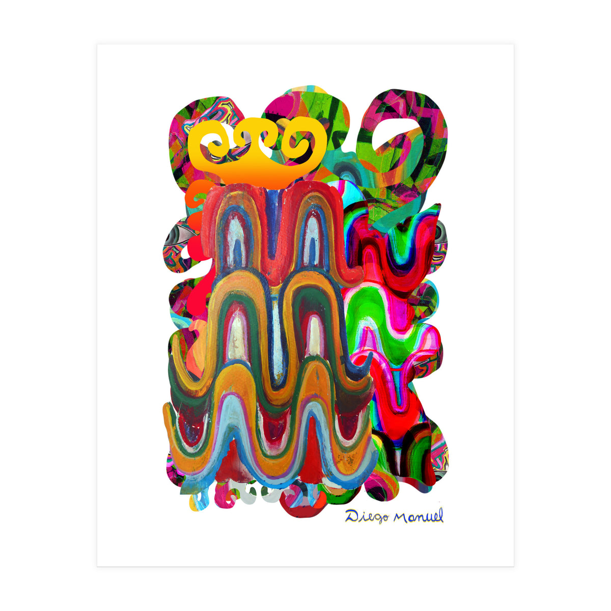 Pop Abstract Asimetrico 11 Copia (Print Only)
