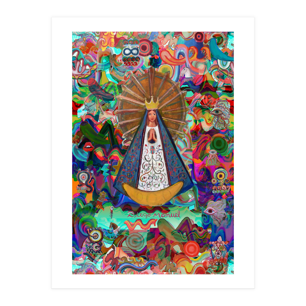 Virgen Y Graffiti 9 (Print Only)