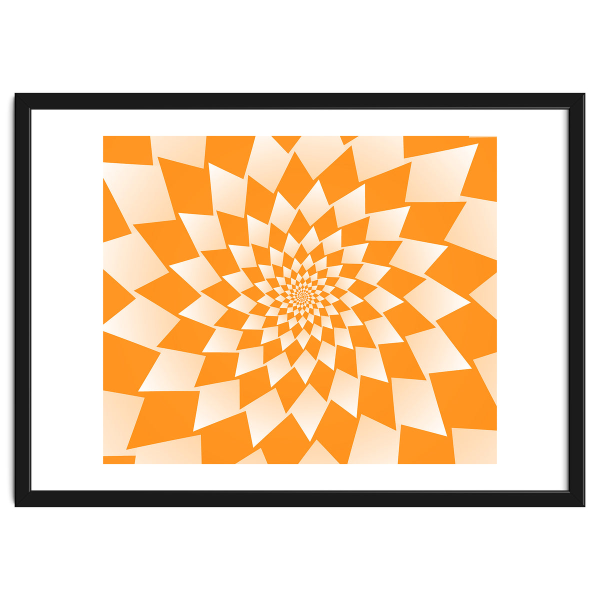 Abstract Orange Geometric