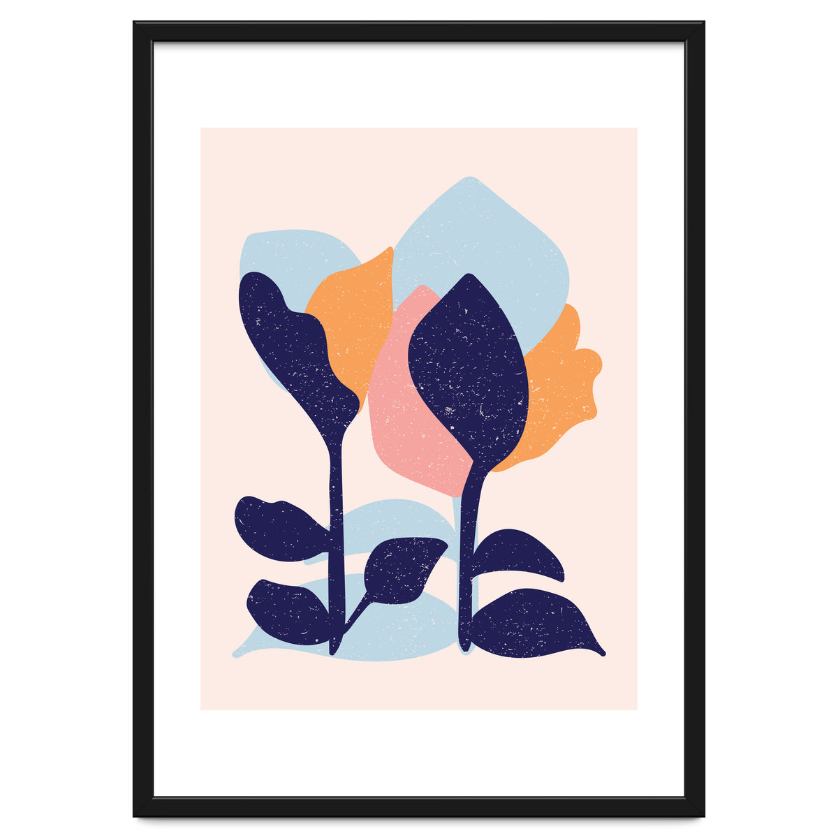 Spring Snow Abstract Art