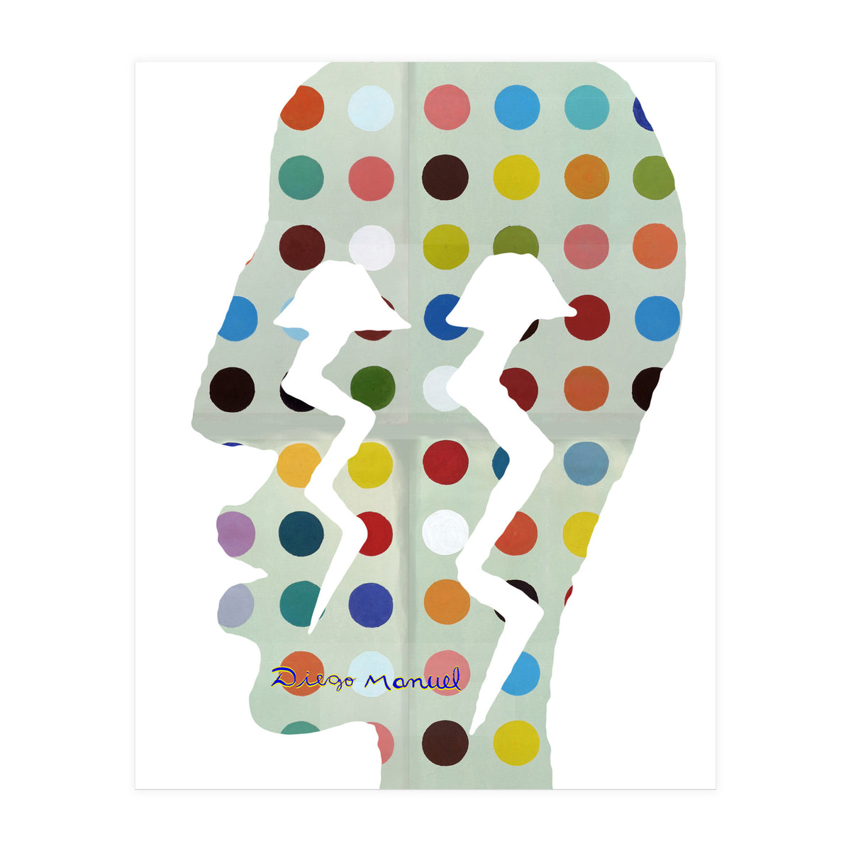 Perfil Con Rayos 8  (Print Only)