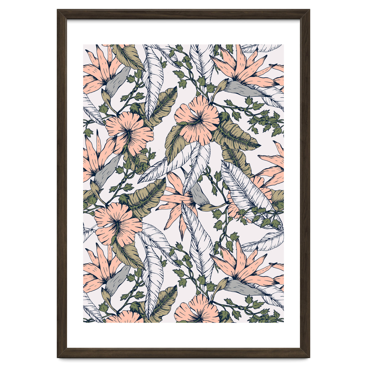 Tropical pattern pastel