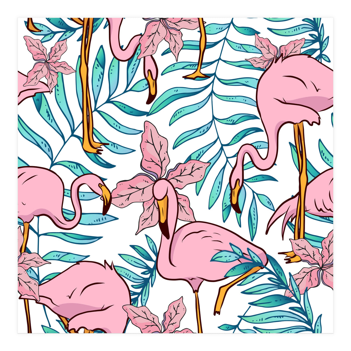 Boho Flamingo (Print Only)