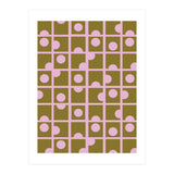 Pink Retro Circles Pattern (Print Only) thumbnail