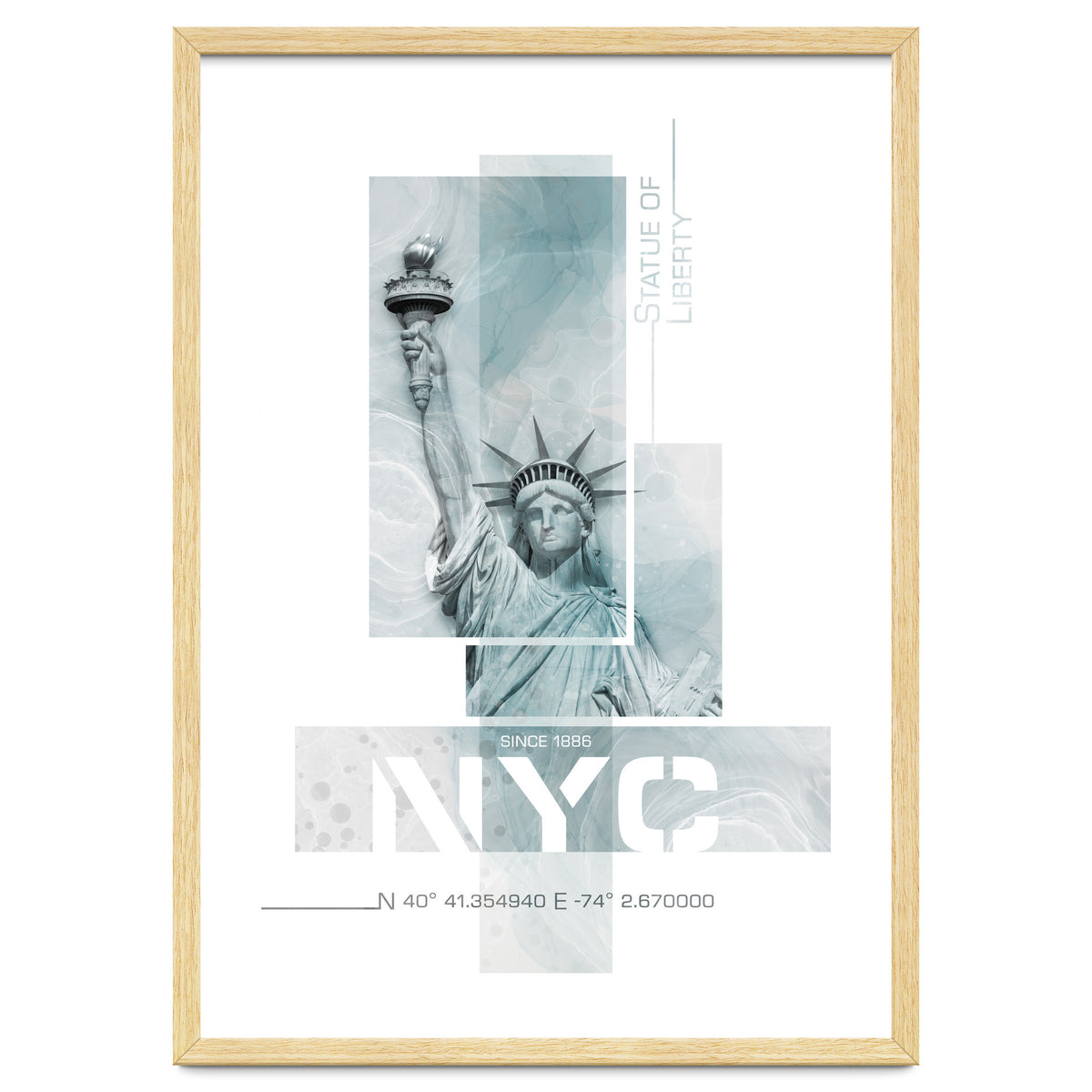 NYC Statue of Liberty | turquoise marble
