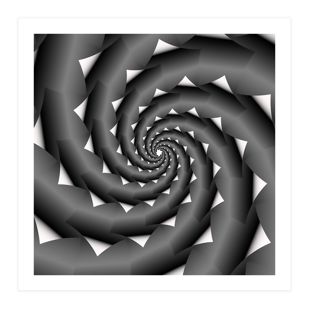 3D Abstract Spiral Design ART (Print Only)