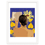 You're never alone when lost in the magic of a book, Bohemian Reader Botanical, Nude Plant Lady thumbnail