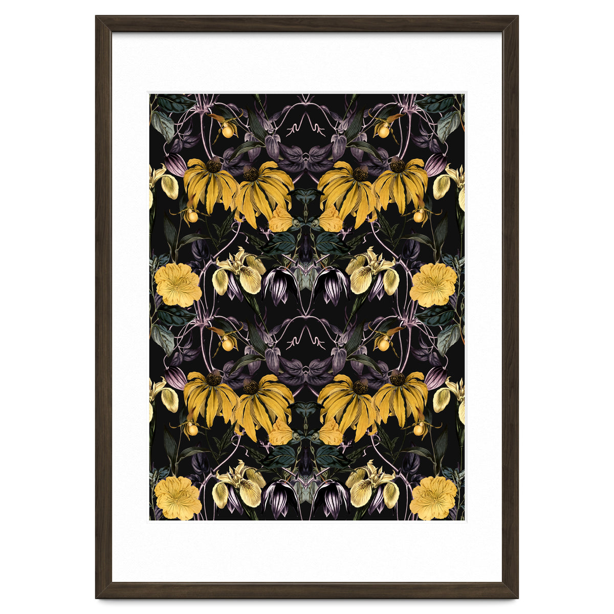 Nocturnal botanical garden kaleidoscope