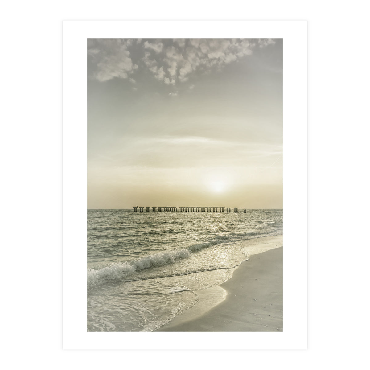 Gasparilla Island Sunset | Vintage (Print Only)