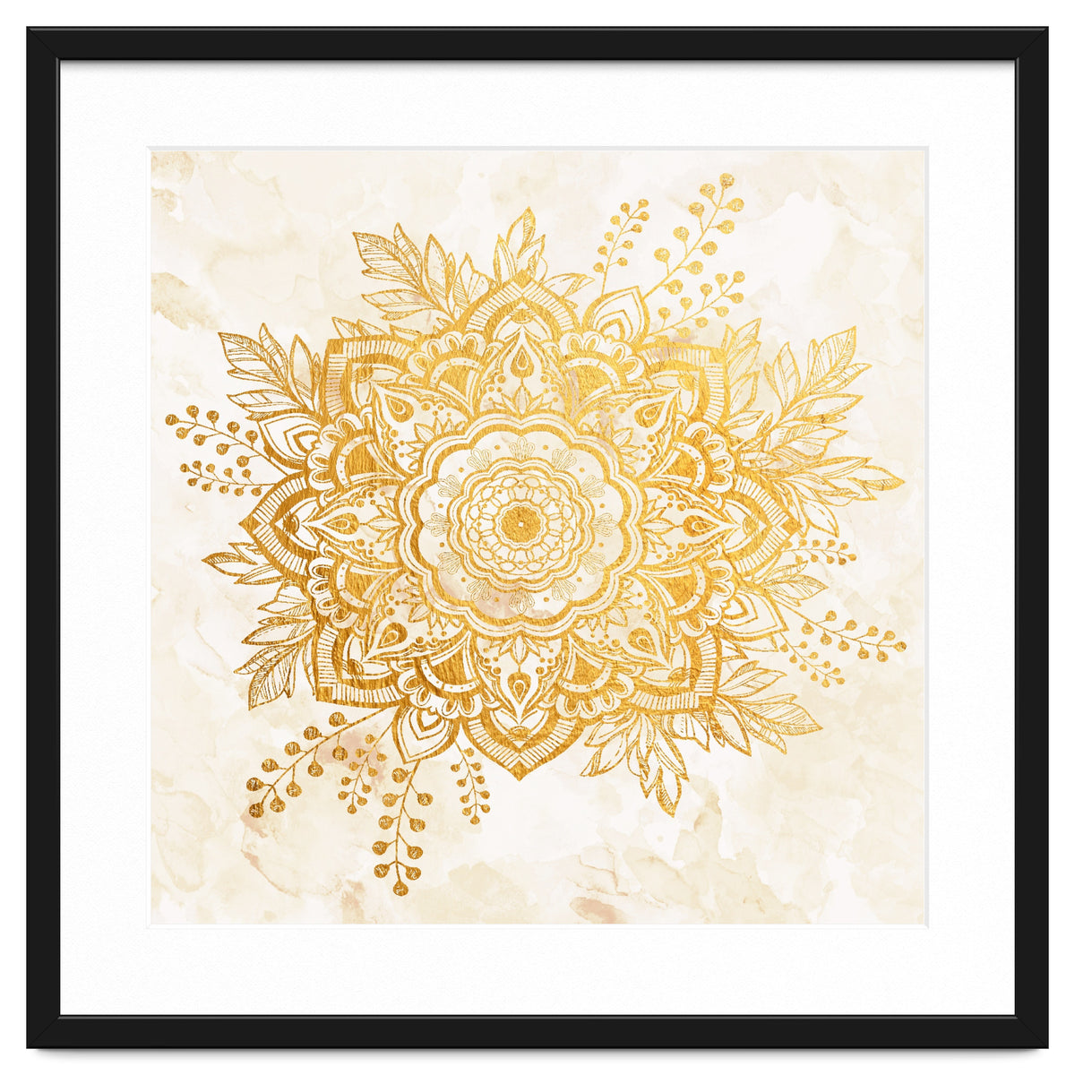 Queen Starring of Mandala-Gold Sunflower II