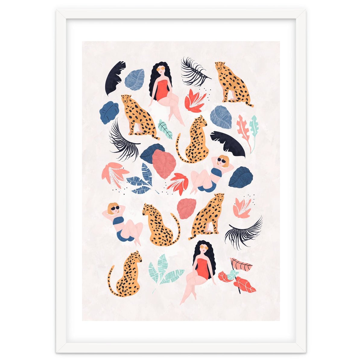 Tropical Girls And Cheetah