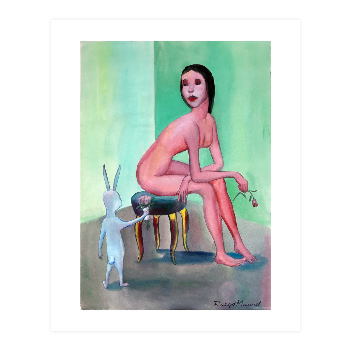 Conejo Enamorado 1 (Print Only)