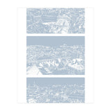 Prague print in blue  (Print Only) thumbnail