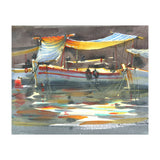 Yacht painting art watercolor (Print Only) thumbnail
