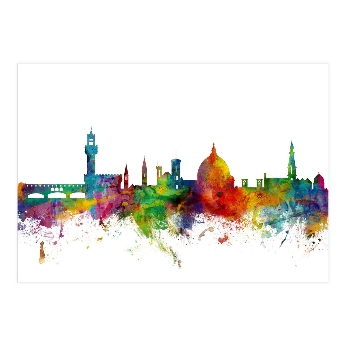 Florence Italy Skyline (Print Only)