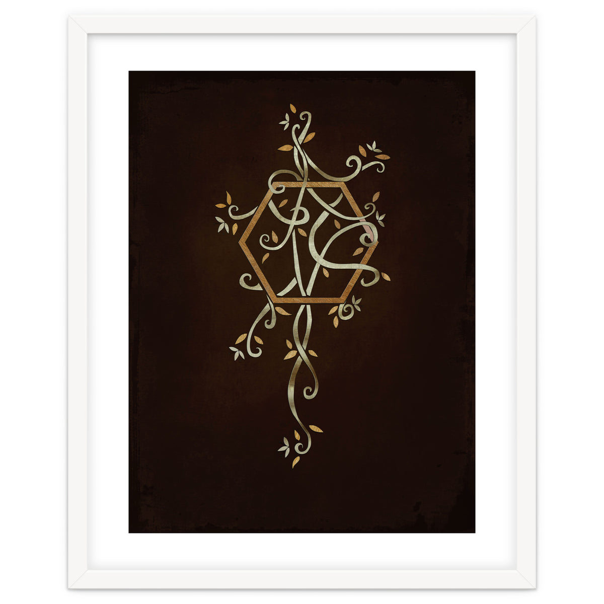 Flowering golden hexagon