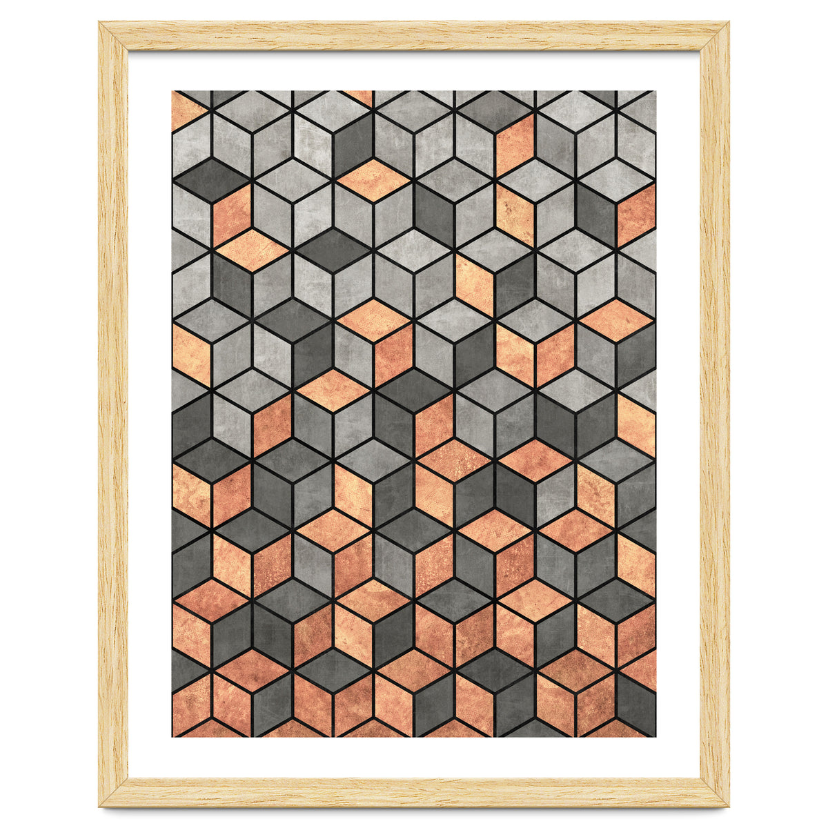 Concrete and Copper Cubes