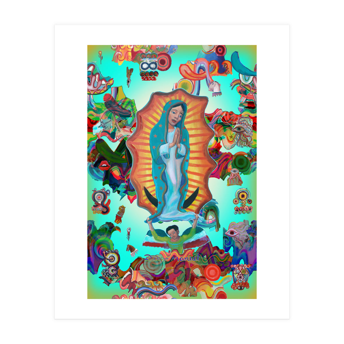Virgen Y Graffiti 16 (Print Only)