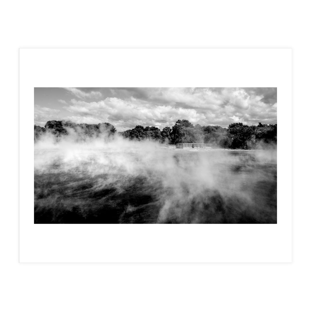 Vapors in Rotorua, New Zealand Art Print (Print Only)
