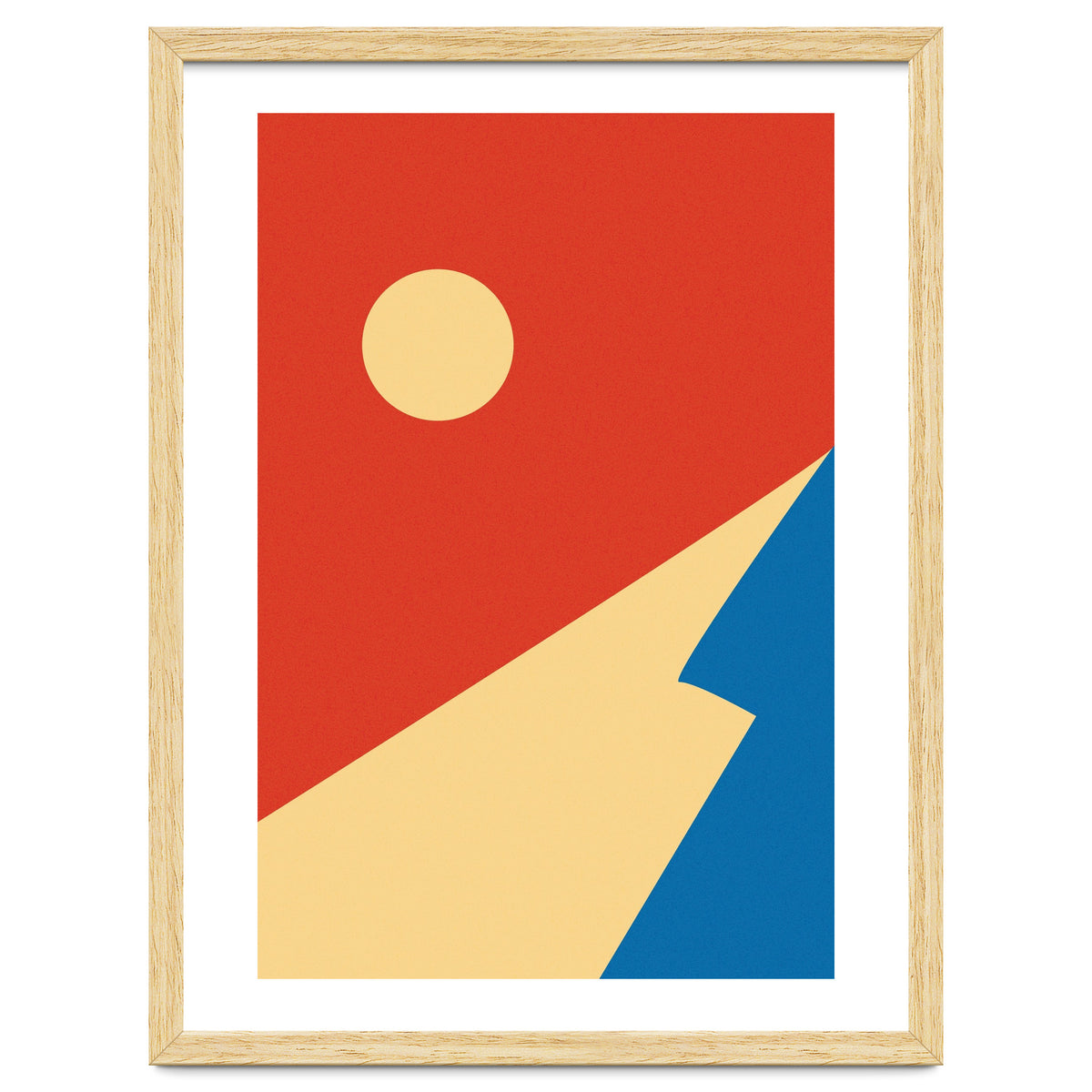 Edge Of Mountain Mid Century Geometric Art