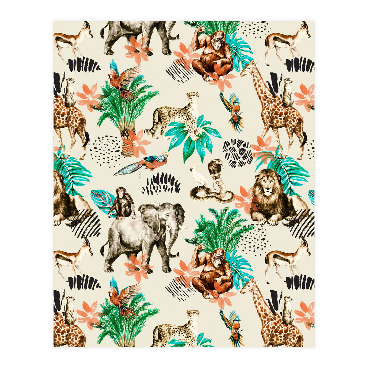 Wild animals 01 (Print Only)