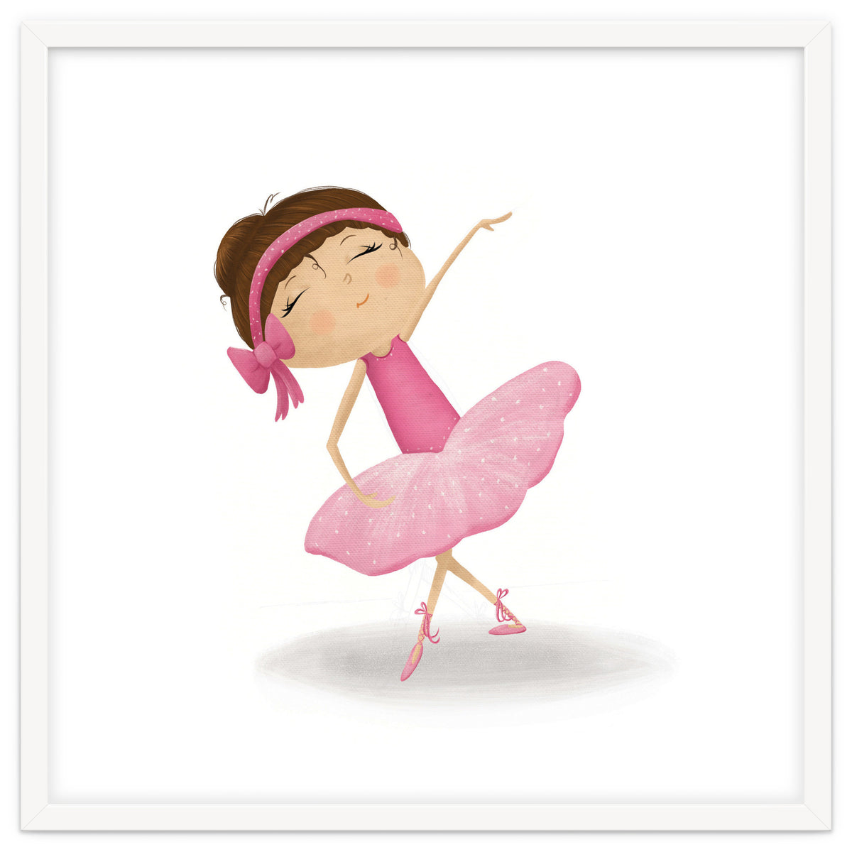 Adorable Plie Ballerina Nursery Print