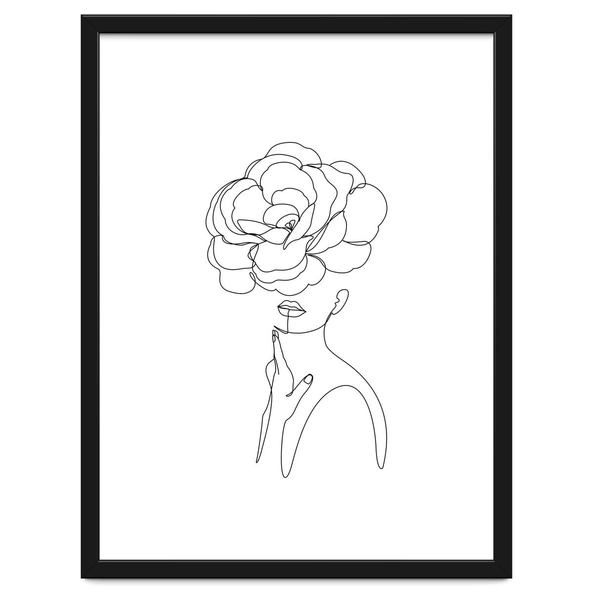 female flower line-a