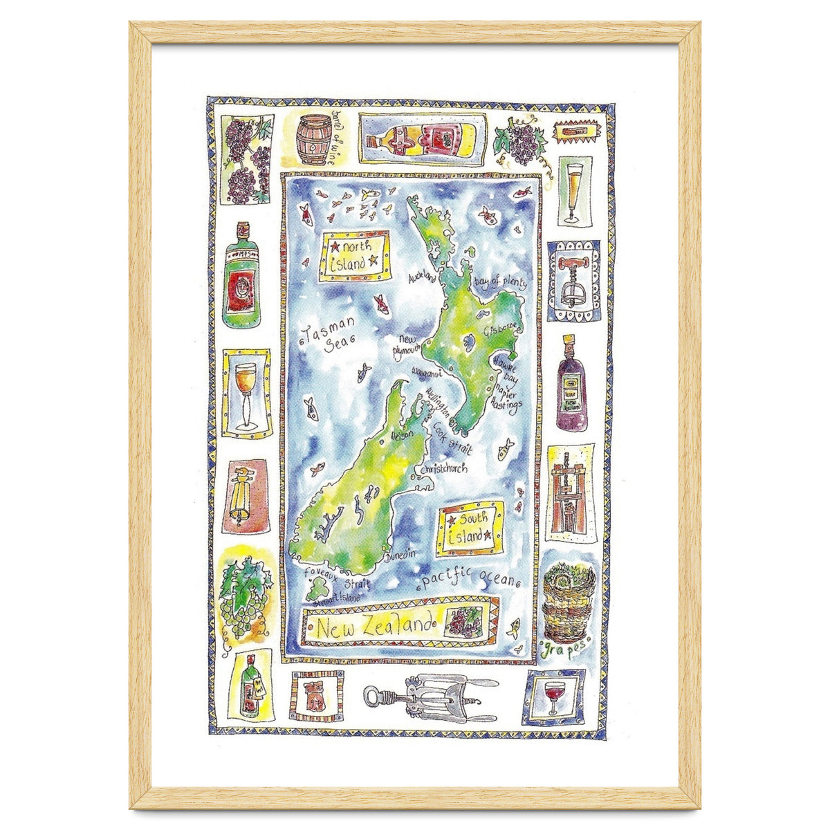 A wine map of New Zealand