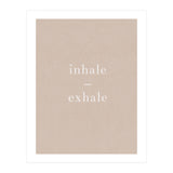 Inhale Exhale Beige Yoga (Print Only) thumbnail