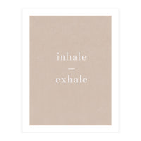 Inhale Exhale Beige Yoga (Print Only)