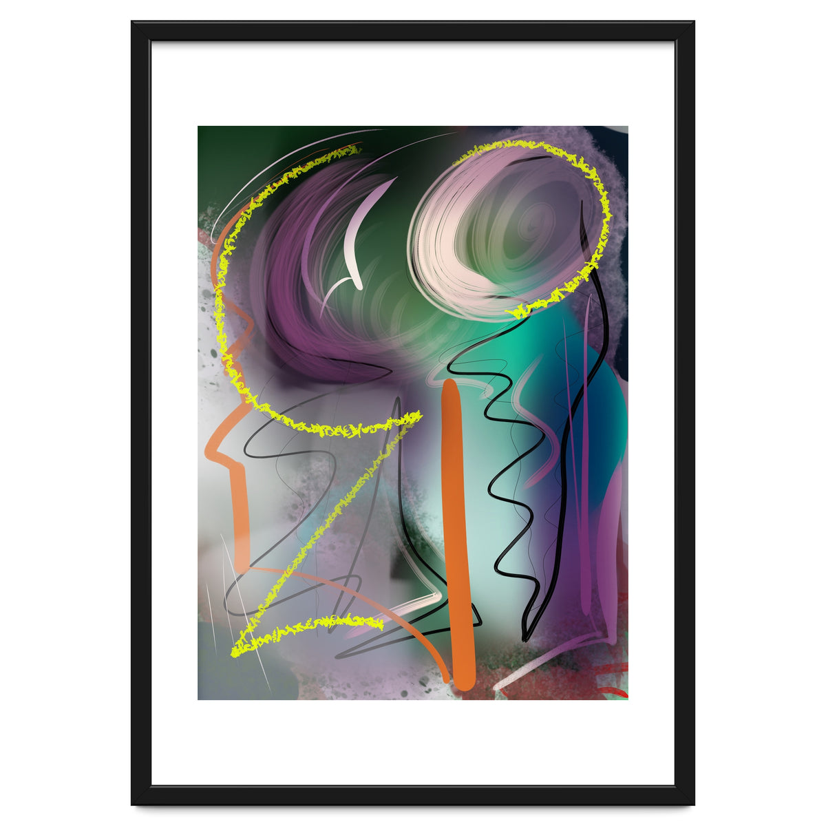 Purple With Glittering Yellow