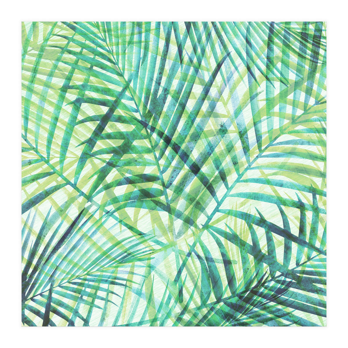 Abstract Tropical Palms (Print Only)