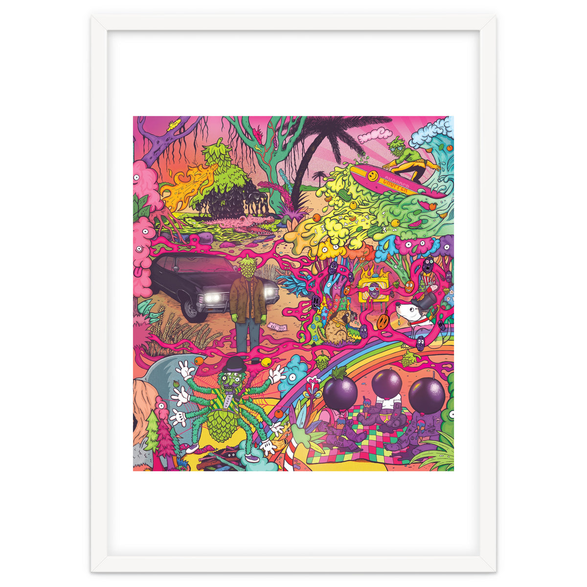 ABBEYDALE BREWERY COLLAB SERIES #2 FULL ILLUSTRATION - THORNBRIDGE, WILDE CHILD, RIDGESIDE, TORRSIDE, BOX SOCIAL, ORA BREWING