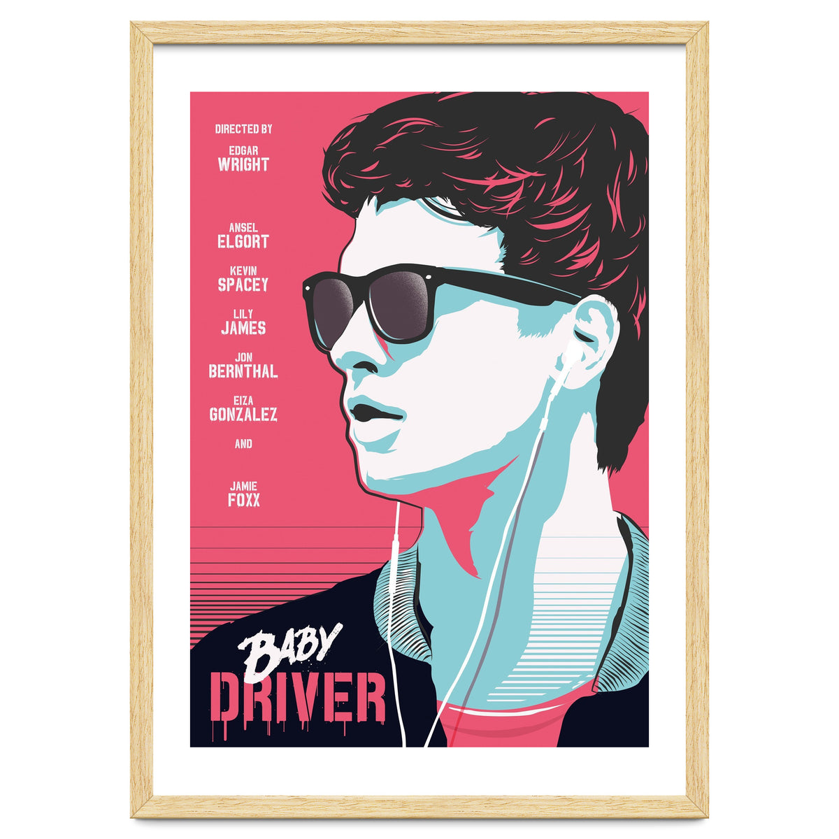 Baby Driver movie poster (Print Only) Art Print by