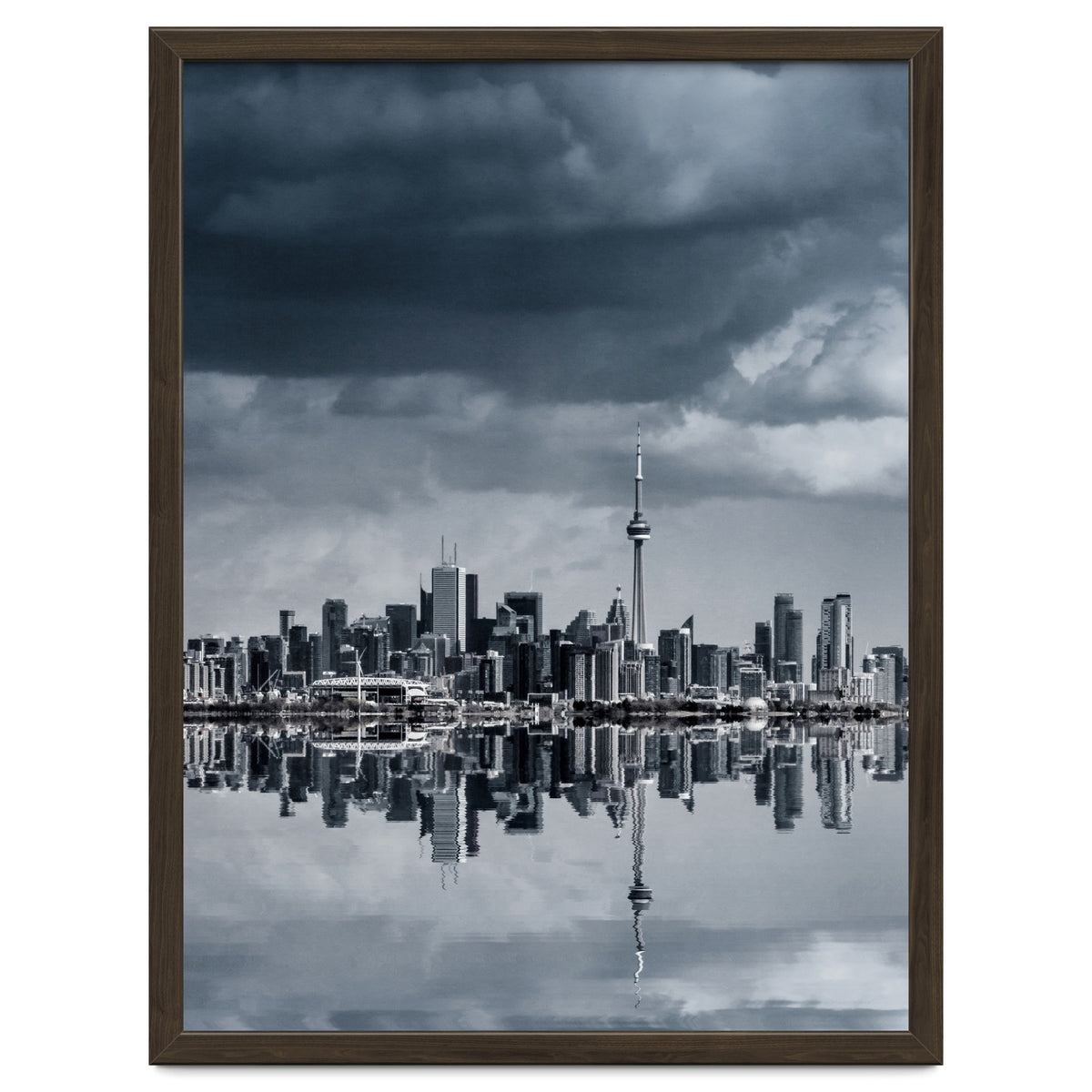 Toronto Skyline From Colonel Samuel Smith Park Reflection No 1