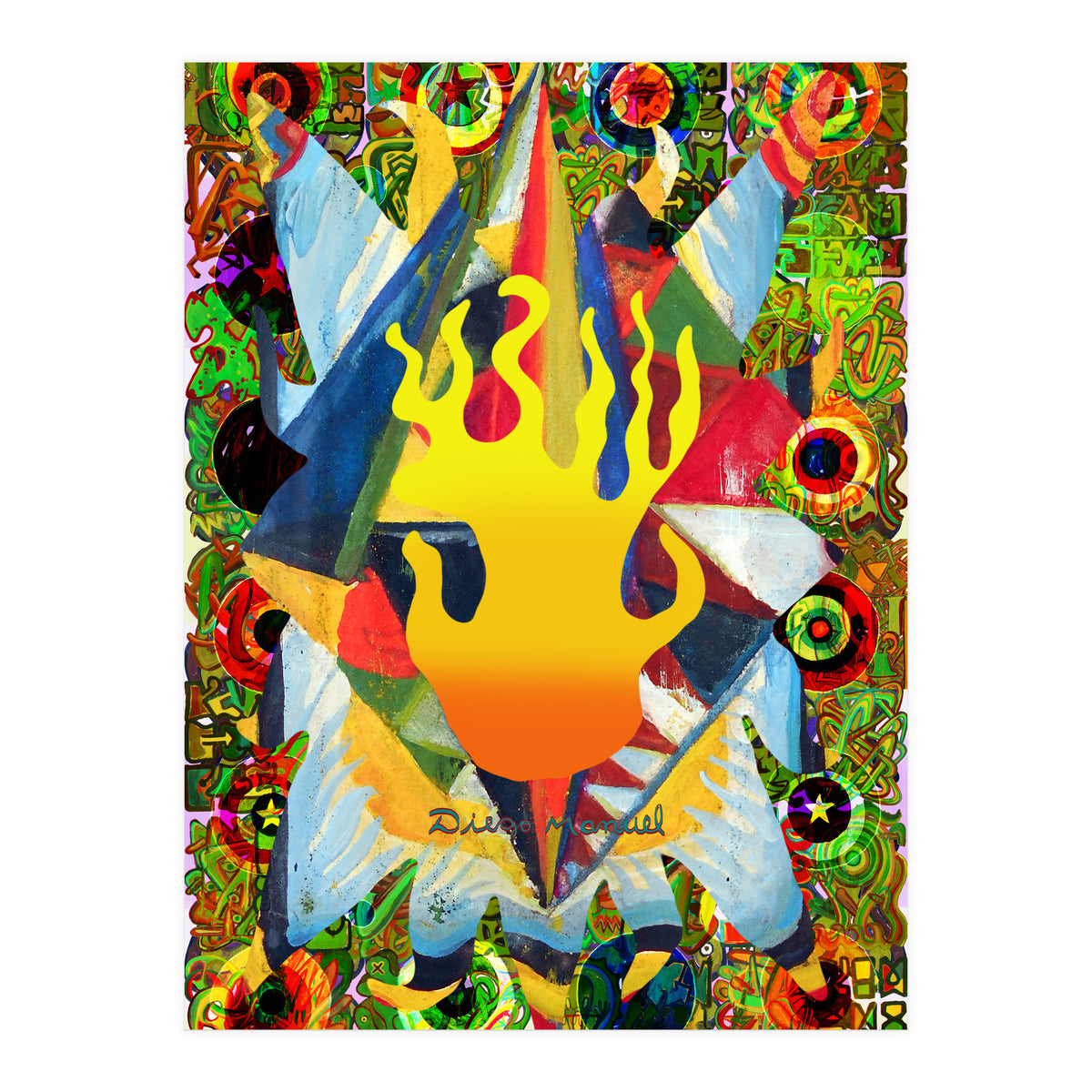 Fuego Y Graffiti 12 (Print Only)