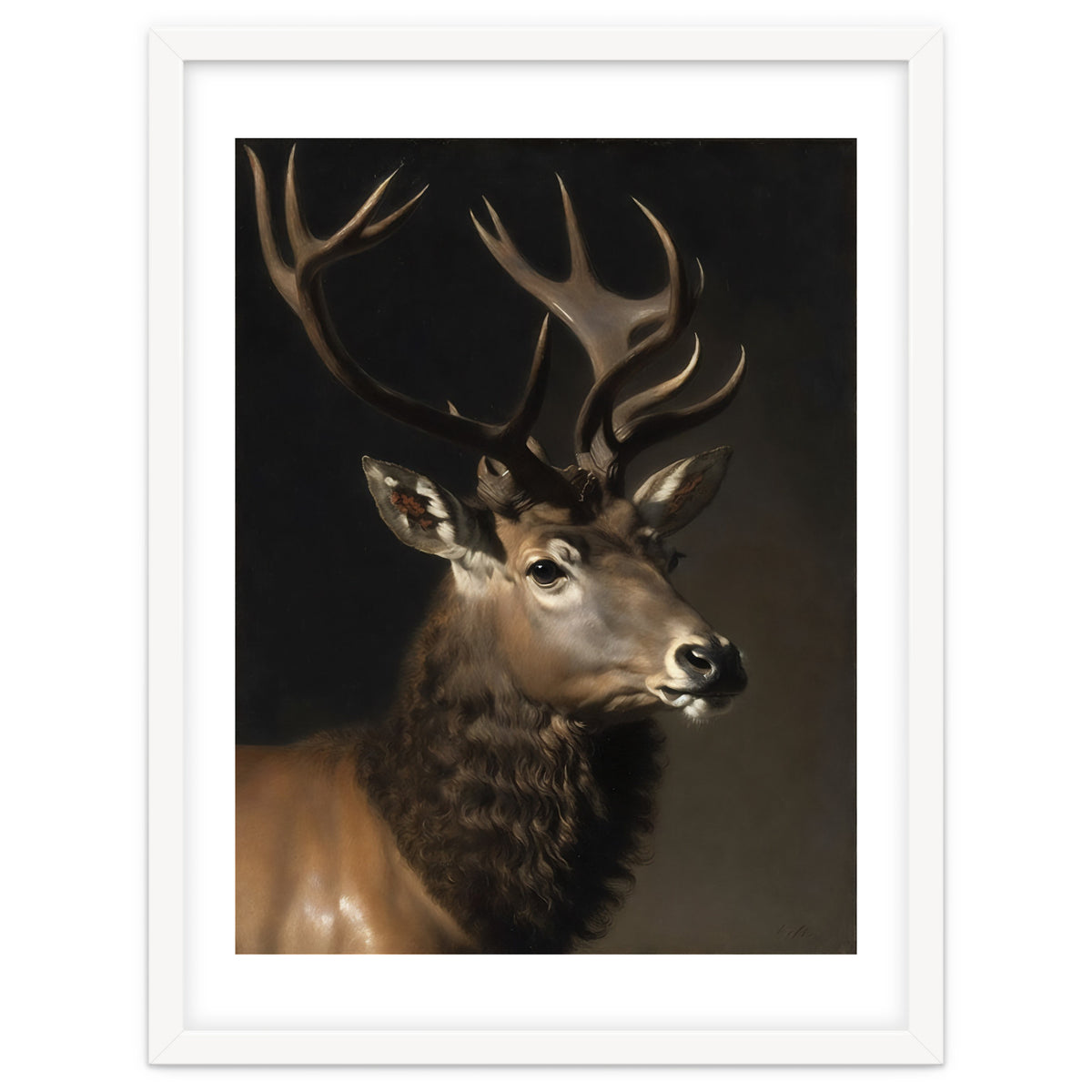 Stag Classical Oil Painting