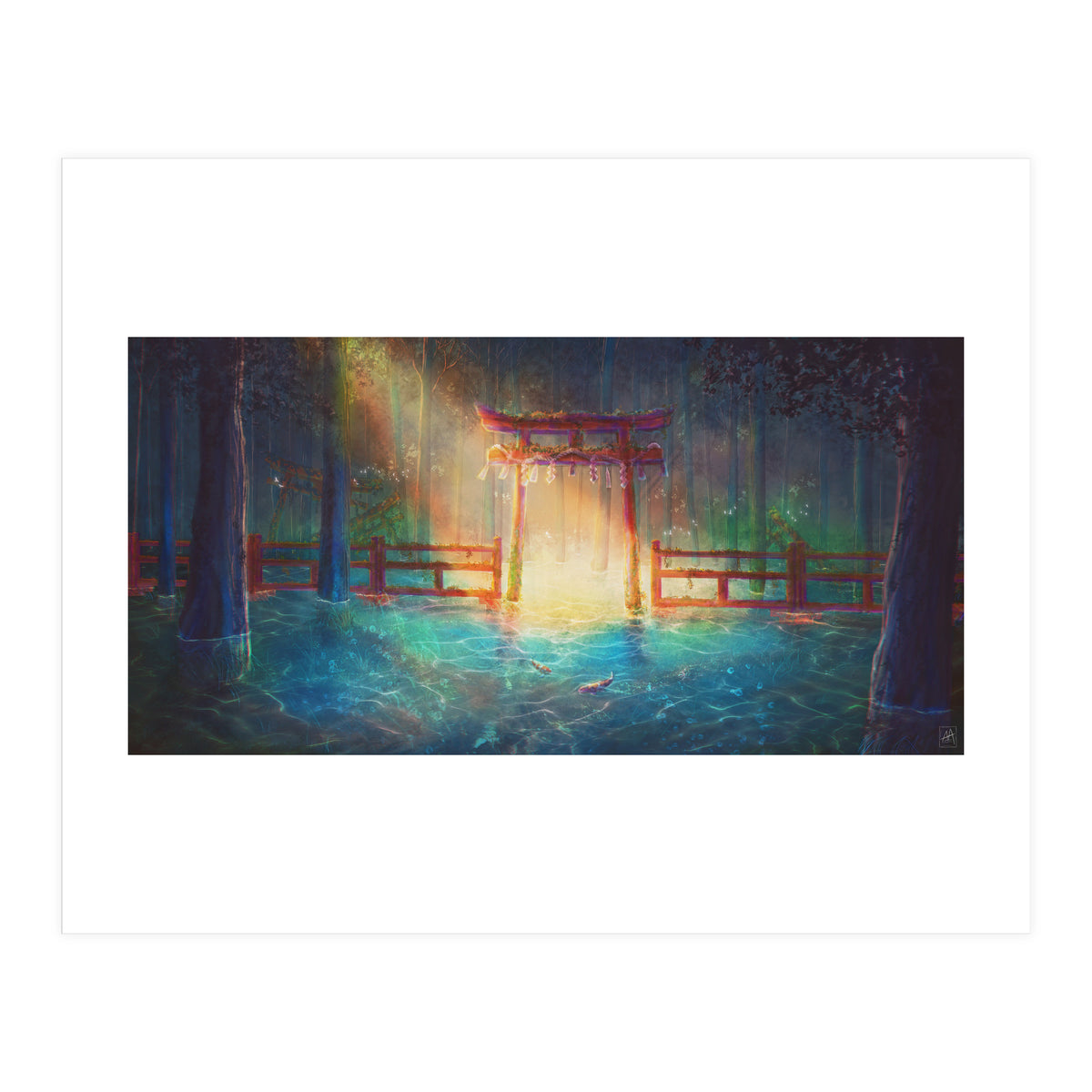 Pond In A Forest (Print Only)