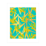 Gold & Teal Florals (Print Only) thumbnail