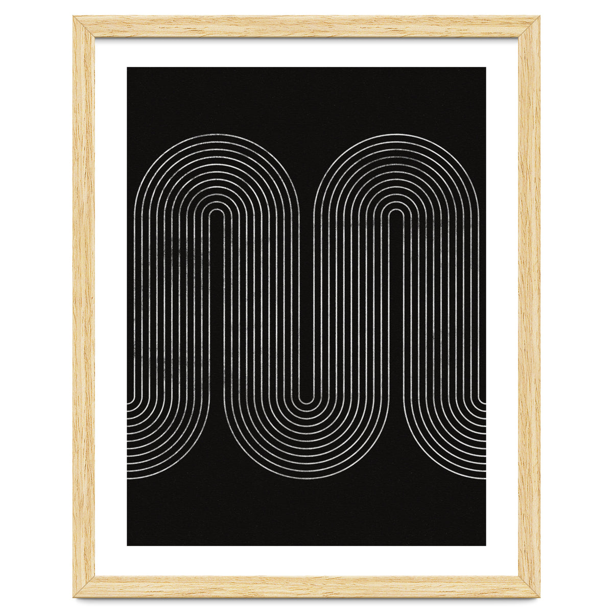 Mid-Century Modern No.18 - Woodblock Print